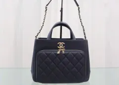 シャネル　ビジネスアフィニティ　トートバッグ シャネル ビジネスアフィニティ キャビアスキン 2WAYトート