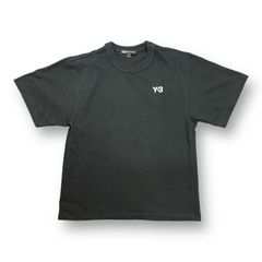 定価25300円 国内正規 Y-3 YOHJI YAMAMOTO M HEAVY COMPACT JERSEY SS TEE 胸刺繍 スウェット  Tシャツ ワイスリー ヨウジヤマモト FP8696 M 55015A - メルカリ