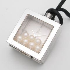 ミキモト MIKIMOTO パール ペンダント ウォッチ クォーツ 時計 7Pベビーパール 真珠 アクセサリー ネックレス 管理12128