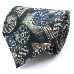 ピエールカルダン ブランド ネクタイ 総柄 オーストラリア製 PO  メンズ ネイビー Pierre Cardin 【中古】