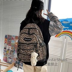 【新品未使用】リュック レディース 通勤 大人 軽量 レオパード 韓国 遠足 ヒョウ柄 仕事 通学 学生 大容量 a4 a3 きれいめ fvcp153
