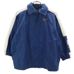 ナイキ 90s 00s オールド ナイロンジャケット XS ネイビー NIKE キッズ