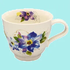 【特価セール】マグ 花ものがたり(青) 美濃焼 約260ml 132-1601