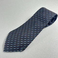 エルメス ダークブルー ネイビー ロープ柄 レジメンタル柄  ストライプ