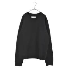 Martin Margiela 14 (マルタンマルジェラ) 16SS ELBOW PATCHED CREW SWEAT SHIRT エルボーパッチ クルーネック スウェット トレーナー ブラック S50GU0027 S25279のサムネイル