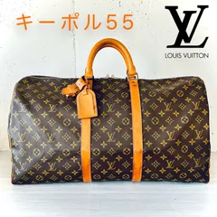 LOUIS VUITTON◇キーポル55_モノグラムキャンバス/PVC/BRW【バッグ