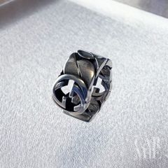 GUCCI グッチ インターロッキングG イヤーカフ シルバー 925 キズ くすみ 汚れ 変色