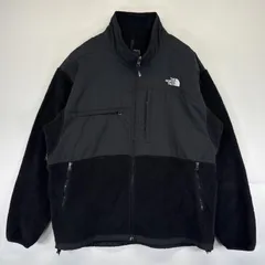 古着 ザ・ノースフェイス THE NORTH FACE フルジップフリースジャケット デナリ 大きいサイズ ワンポイントロゴ刺繍 XXL  ブラック メンズ