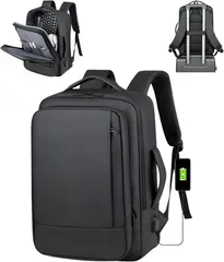 motayu18 プロのための ビジネスリュック スーツバック リクルートバッグ レディース 就活 メンズ 完全防水 りゅくサック 大容量 -リュック 拡張機能(ブラック,  Free Size)