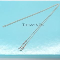 美品✨ティファニー ネックレスチェーンのみ ロゴ 全長45cm 純正