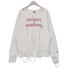 Champion　チャンピオン　2000s　REVERSE WEAVE　リメイクダメージ加工スウェット　リバースウィーブ　8054000173327