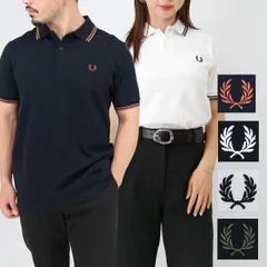 ■FRED PERRY フレッドペリー ポロシャツ M3600 TWIN TIPPED  Shirt ツイン ティップド 半袖 襟付き メンズ レディース ユニセックス 男女兼用 ロゴ刺繍 ゴルフ スポーツ ブランド