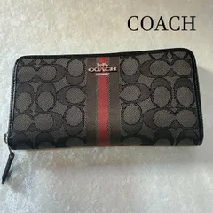 未使用 コーチ COACH ナイロン×レザー長財布 メール便 後B