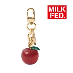 ミルクフェド グリーンアップル キーホルダー MILKFED APPLE KEY CHARM 103254054006 キーチャーム キーリング アップル 赤 レッド りんご リンゴ 林檎 バッグチャーム キーチェーン ブランド 可愛い milkfed