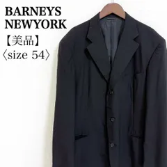 BARNEYS NEWYORK 日本製 ウール100% テーラードジャケット メンズ54(3XL相当) 黒