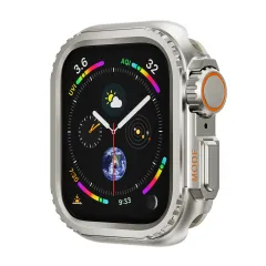 Apple Watch カバー メタルケース金属製 一体型 保護 キズに強い保護 ステンレス 42/44/45/46/49mm | Watch SE/7-9/10/Ultra/Ultra2対応 | 秒速でUltraスタイル！アップルウォッチ レディース メンズ