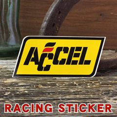 アクセル ロゴ ステッカー ◆ ACCEL レース 電飾パーツ ブランド JLMS11