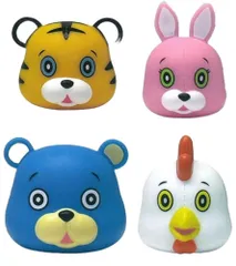 ディーアイエス ソフビ着ぐるみヘッド × 全4種セット フルコンプ ガチャガチャ カプセルトイ 