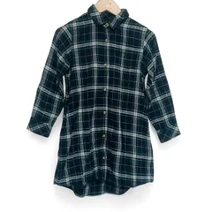 グローバルワーク　シャツ・ブラウス　XLサイズ　紺、黄、緑　白　チェック　ネルシャツ　綿100%