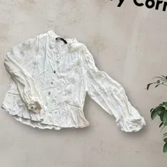 ZARA ザラ レースブラウス 長袖 ｜白 アイボリー