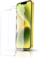 JACRON ゲームに最適2枚 対応 iPhone 14 Plus/iPhone 13 Pro Max 6.7インチ ガラスフィルム さらさら タッチ感 指紋防止 ノングレア つや消 強化ガラス 保護シート 反射(89K-CSJ-AR719)