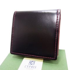 新品 定価19,800円☆CYPRIS キプリス コードバン＆シラサギレザー レザーコインケース メンズ ボックス 小銭入れ 馬革 牛革