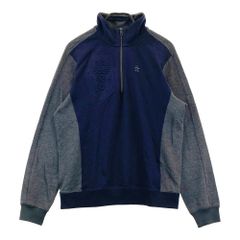 サイズ：L MUNSING WEAR マンシングウェア  ハーフジップ 長袖Tシャツ  ネイビー系 [240101403880]# ゴルフウェア メンズ ストストのサムネイル
