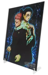 【中古】アクリルスタンド・アクリルパネル 虎杖悠仁＆乙骨憂太 特製箔入りアクリルアートボード(B5) 「呪術廻戦」 ジャンプGIGA 2022年2月号 応募者全員サービス