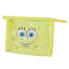 スポンジボブ コスメポーチ フチイロポーチ フェイス ティーズファクトリー 小物入れ キャラクター グッズ 