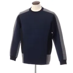 【中古】カラー kolor ポリエステルレーヨン クルーネック スウェット ネイビーxグレー【サイズ4】【メンズ】のサムネイル