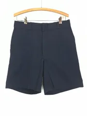 古着 90s Dickies コットンツイル ワーク チノ ショート パンツ ショーツ ネイビー W33 