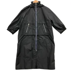 美品 正規 PRADA フラップ ポケット ウール ロングコート 821O▲ prada