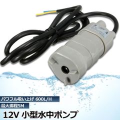 水中ポンプ12v 海水 小型 水道水 地下水 排水ポンプ 循環ポンプ 汲み上げ 水ポンプ 給水ポンプ 家庭用 散水ポンプ ポンプ 流量 600L / H 水槽 アクアリウム バス 揚程5m ブラシレスウォーターポンプ ハイパワー 水槽 噴水 低騒音