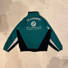 90s　erima　トラック　ナイロン　フロッキー　ジャケット　bmw　短丈　【J-37】