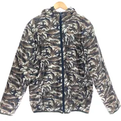 □□QUIKSILVER クイックシルバー ジャケット 中綿リバーシブルジャケット カモフラージュ柄×ツートン SIZE L MQJK623 オリーブ x ネイビーのサムネイル