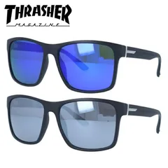【訳あり】スラッシャー サングラス ミラーレンズ THRASHER GAIL 1023 全2色 56サイズ ウェリントン型 メンズ レディース 男女兼用 ユニセックス ブランド 人気 UVカット 紫外線 おしゃれ 運転 ドライブ レジャー アウトドア 夏のサムネイル