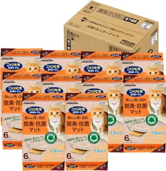 数量限定　ニャンとも清潔トイレ脱臭・抗菌マット 6枚入り×10個入り  ケース販売   猫用トイレ  配送種別：SGのサムネイル