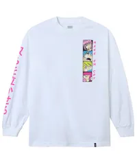 HUF ロンT MAKE EM CRY PT 2 L/S TE LONG SLEEVE T-SHIRT ロングTシャツ　長袖　ホワイト  XXLサイズ ハフ