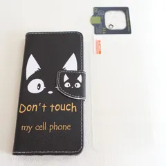 【3点フルセット】iPhone12 Pro 対応 レザーケース+ガラスフィルム+カメラガラス ネコ 猫 黒猫ケース アニマル柄 スマホケース 手帳型 スマホ 携帯