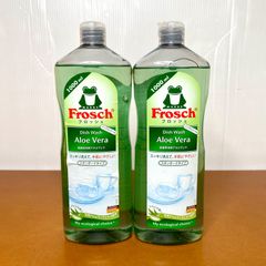 新品未使用 フロッシュ アロエ ベラ 食器用洗剤 1000ml x 2本 大容量 詰め替え不要 エコ 洗浄力 ドイツ製