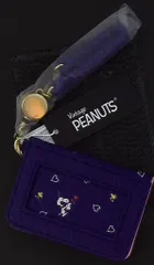 マリモクラフト スヌーピーリール付きオープンパスケース/COCOART ネイビー