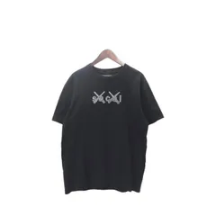 sacai kawsコラボ半袖Tシャツ　サイズ2 コラボ KAWS Sacai Flock Print T-shirt カウズ サカイ Tシャツ