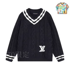 【今日WTO】LV 最新款 描?大 V ?ウールセーター-MQ38