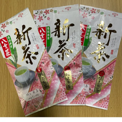 八女茶　　新茶(特上煎茶)1000円×3袋