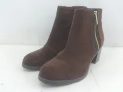 ◇ Oriental Traffic オリエンタルトラフィック サイドジップ ショート ブーツ サイズM ブラウン レディース E  【1304050008344】