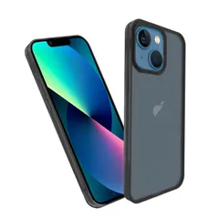 【新着商品】米軍MIL規格 肌触りも良い 半透明 ケース 耐衝撃 Mini 超軽薄 指紋防止 13 黄変防止 アイフォン13 iPhone Mini 保護 スマホケース カバー（ブラック）