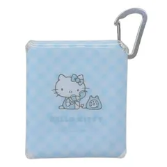 ハローキティ ポーチ クリアマルチケースSS みずいろ 電話チェック ミニポーチ 小物入れ