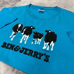 90s USA製 anvil アンビル 半袖Tシャツ BEN & JERRY'S アニマルT プリントT L 古着 古着屋 埼玉 ストリート オンライン 通販 アメカジ ビンテージ 2403825