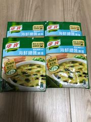 台湾 康寶濃湯　自然原味海鮮總匯シーフード風味（38.3g/袋）×4袋