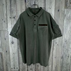 AVIREX アビレックス アヴィレックス 半袖  ミリタリー カーキ ポロシャツ TEE XL